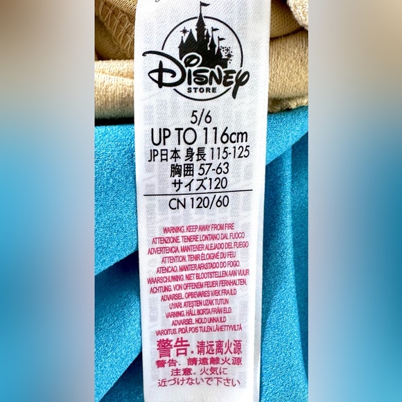 Disney Pocahontas Girls Princess Halloween Costume Dress & Arm Bands – Size 5/6 - Picture 4 of 9